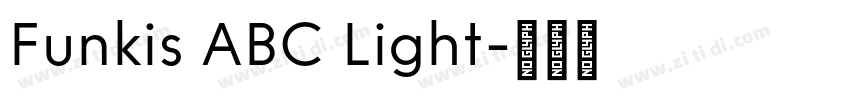 Funkis ABC Light字体转换